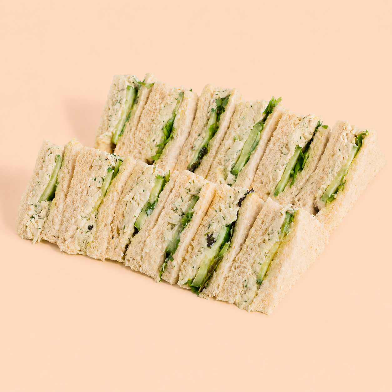 Tea Sandwich - Free Range Herbed Chicken & cucumber (df)