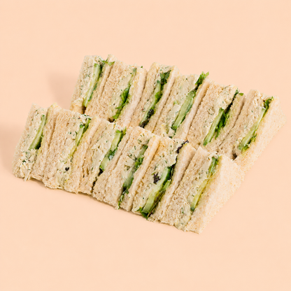 Tea Sandwich - Free Range Herbed Chicken & cucumber (df)