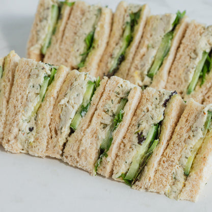 Tea Sandwich - Free Range Herbed Chicken & cucumber (df)
