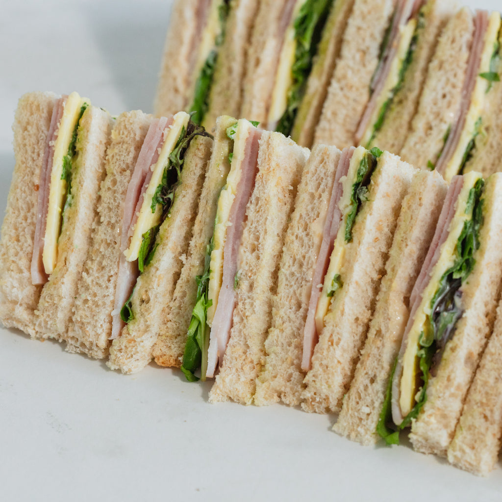 Tea Sandwich - Champagne Ham, Cheese & Dijon x 12