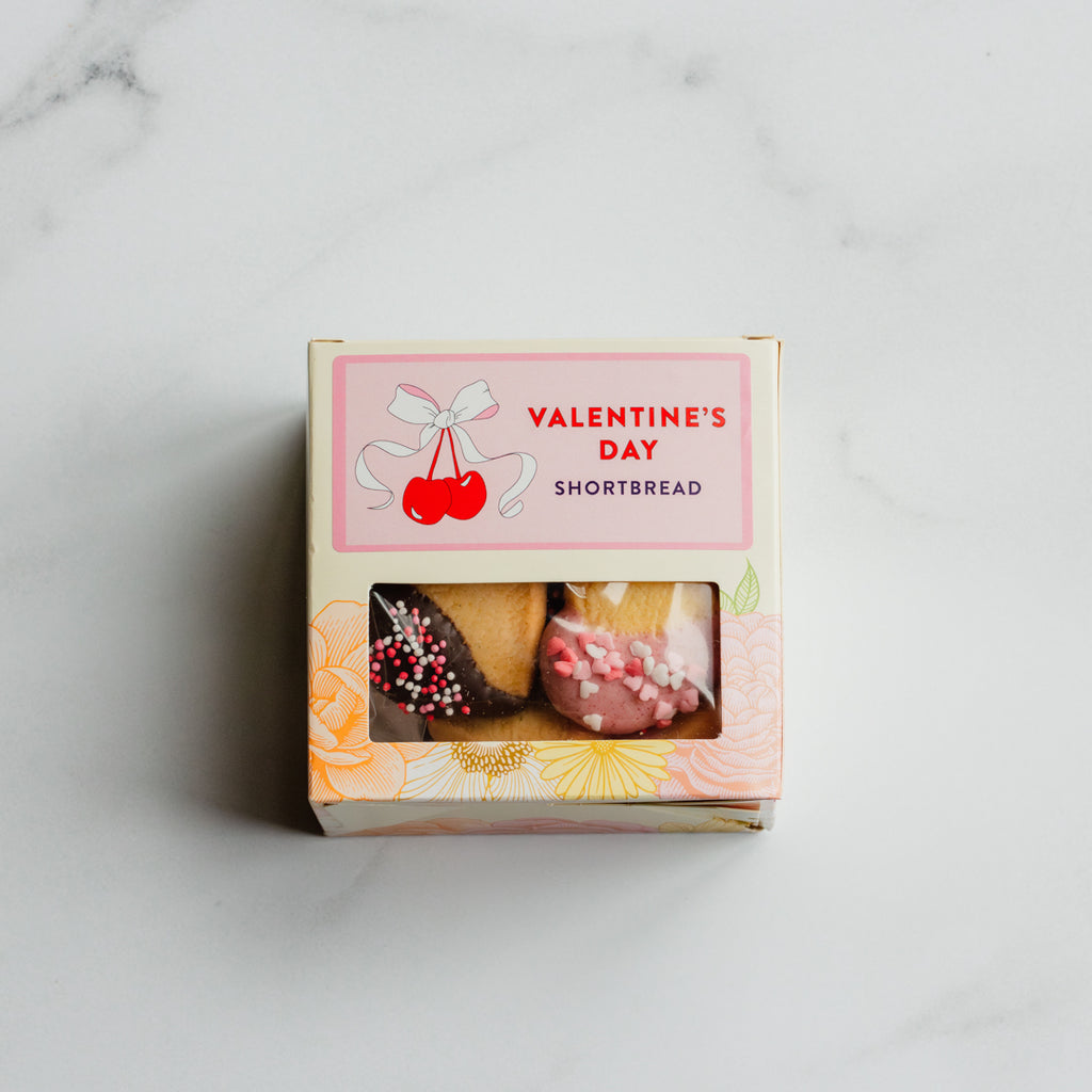 Valentines Gift Box - Vanilla Shortbread Hearts