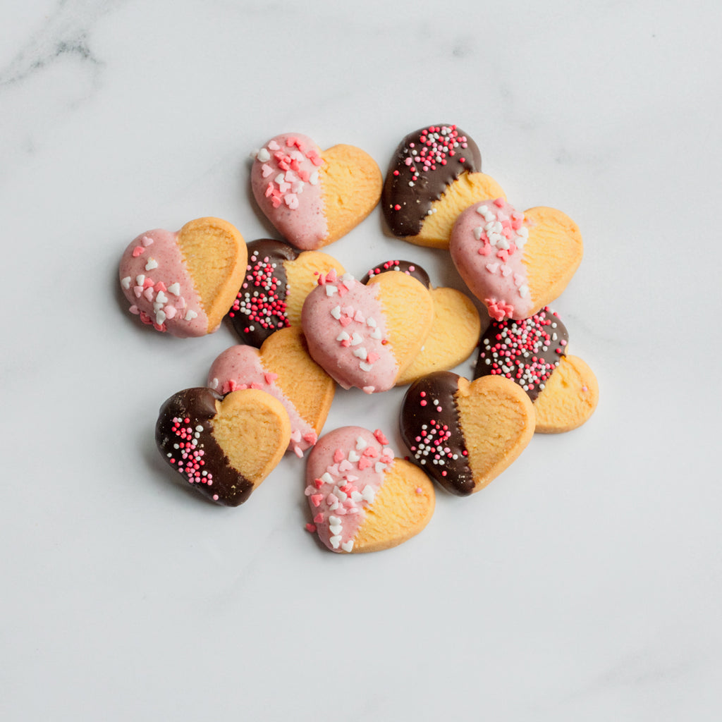 Valentines Gift Box - Vanilla Shortbread Hearts