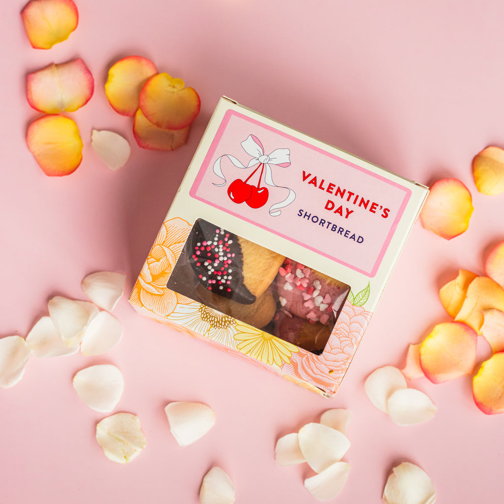 Valentines Gift Box - Vanilla Shortbread Hearts