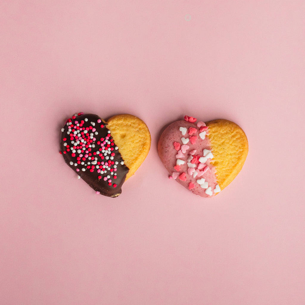 Valentines Gift Box - Vanilla Shortbread Hearts