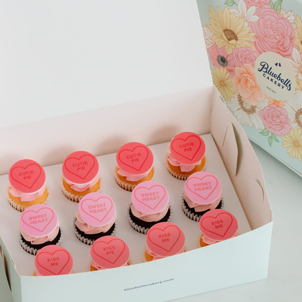 Valentines Mini Cupcakes - 12 Pack