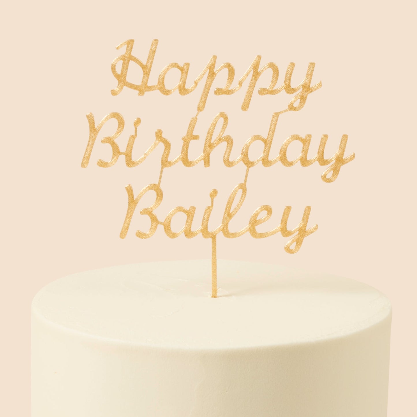 Personalised 3D Printed Topper