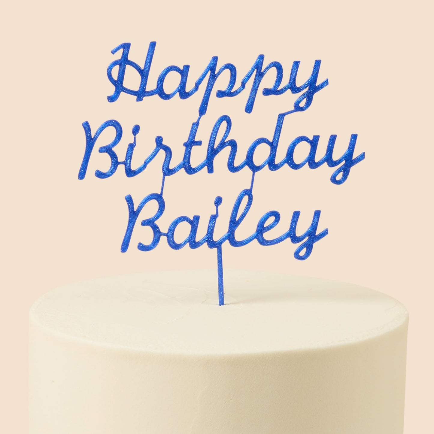 Personalised 3D Printed Topper