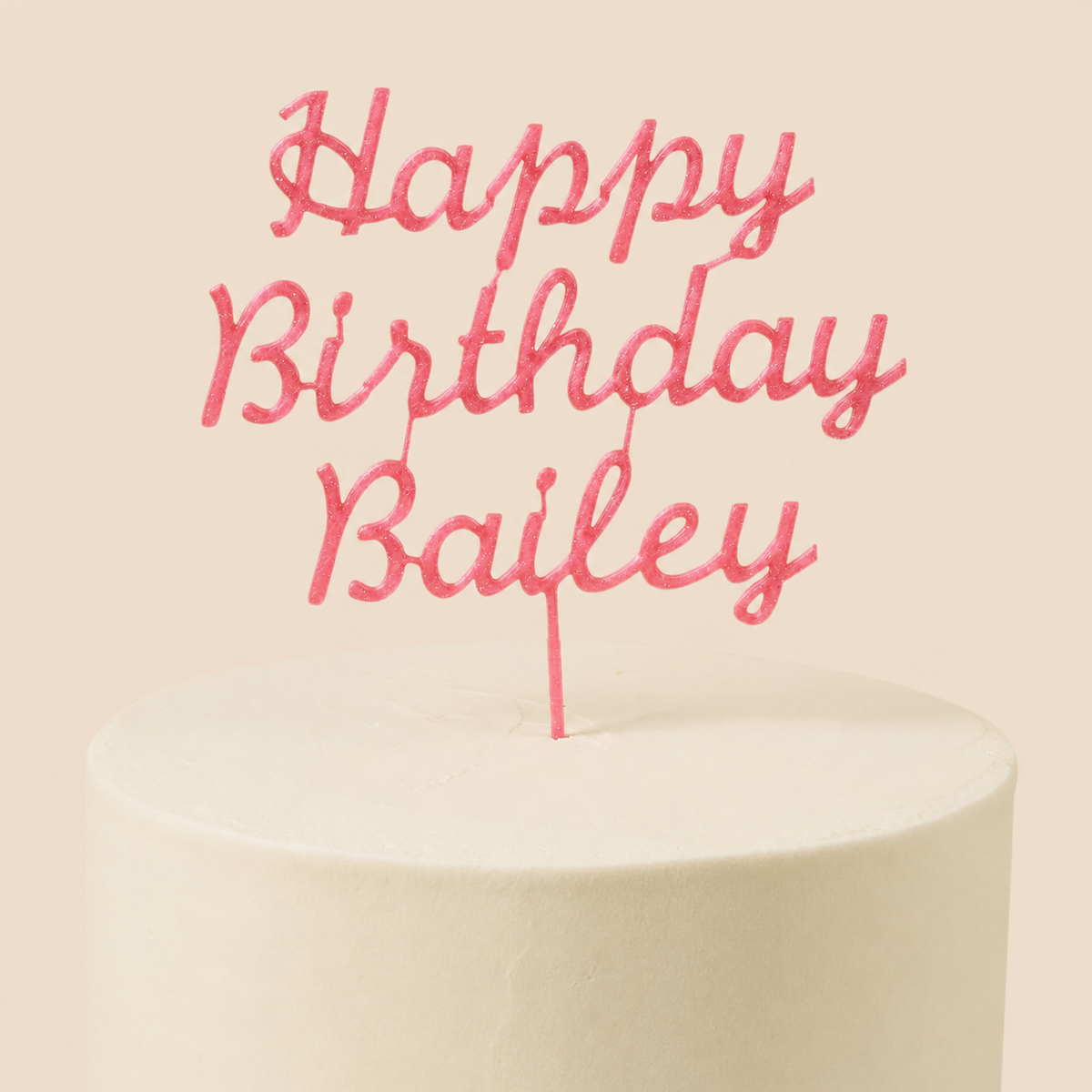 Personalised 3D Printed Topper