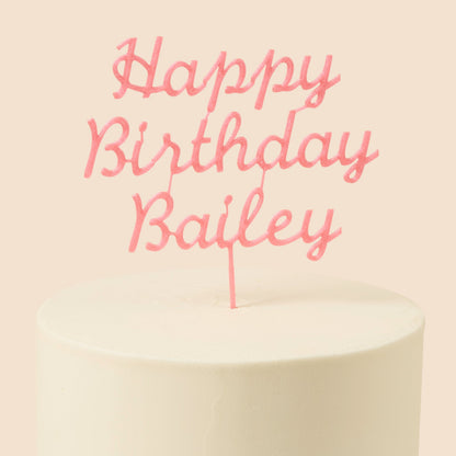 Personalised 3D Printed Topper
