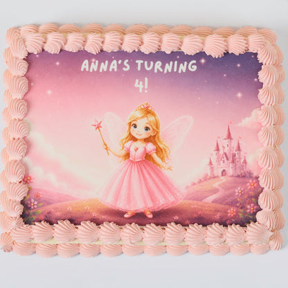 Kids Birthday Slab Cake - Fairy