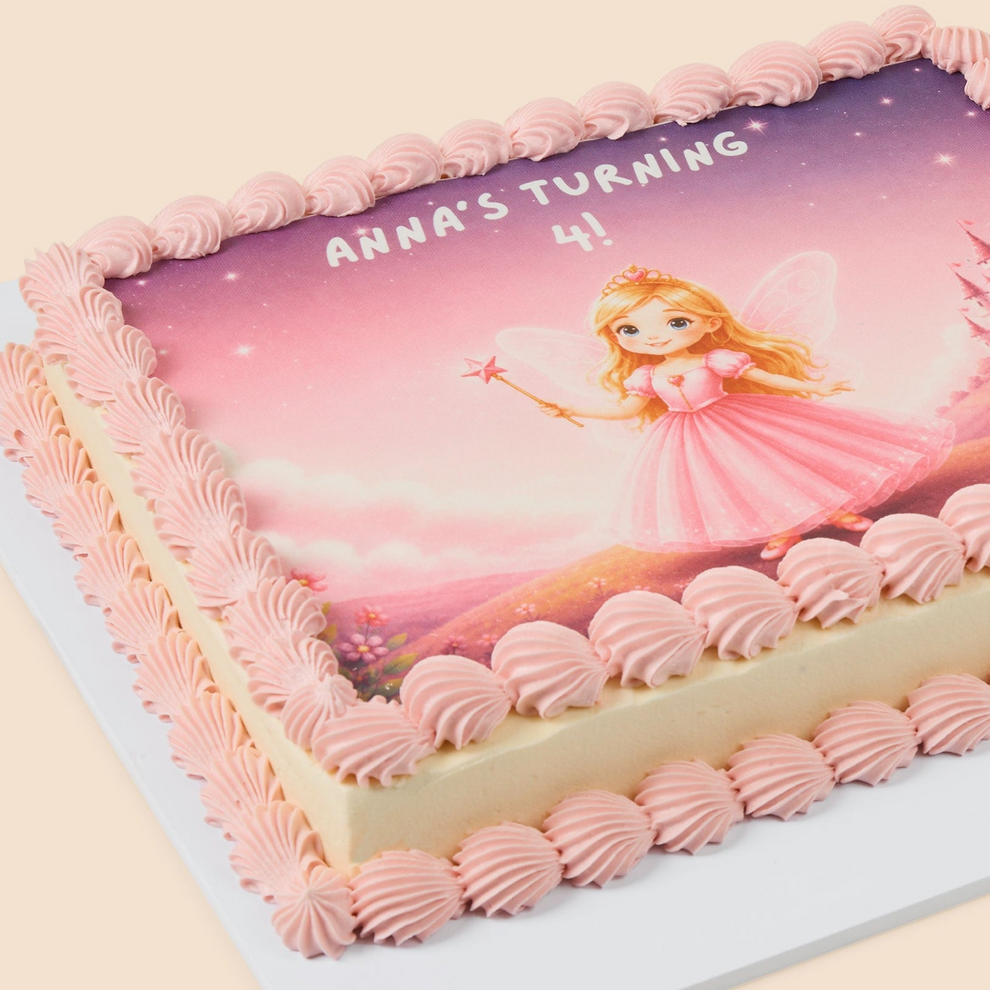 Kids Birthday Slab Cake - Fairy