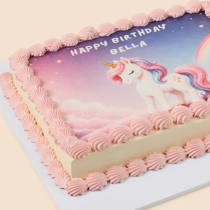 Kids Birthday Slab Cake - Unicorn