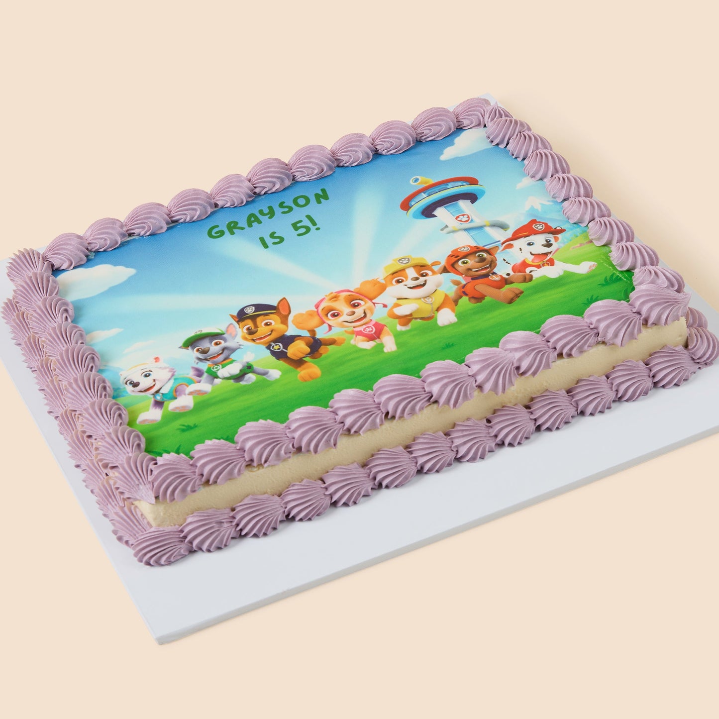 Kids Birthday Slab Cake - Paw Patrol