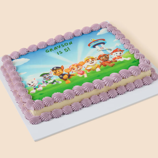 Kids Birthday Slab Cake - Paw Patrol