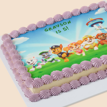 Kids Birthday Slab Cake - Paw Patrol