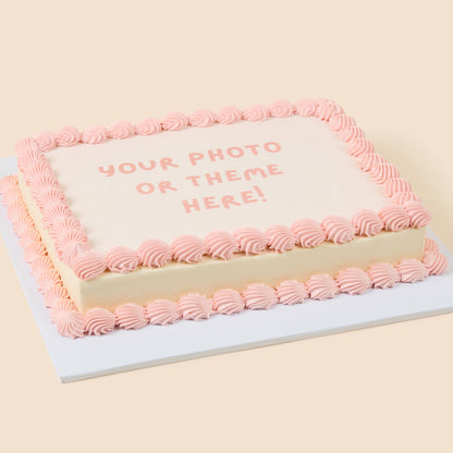 Kids Birthday Slab Cake - Edible Image