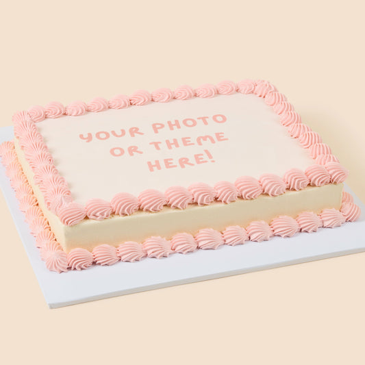 Kids Birthday Slab Cake - Edible Image