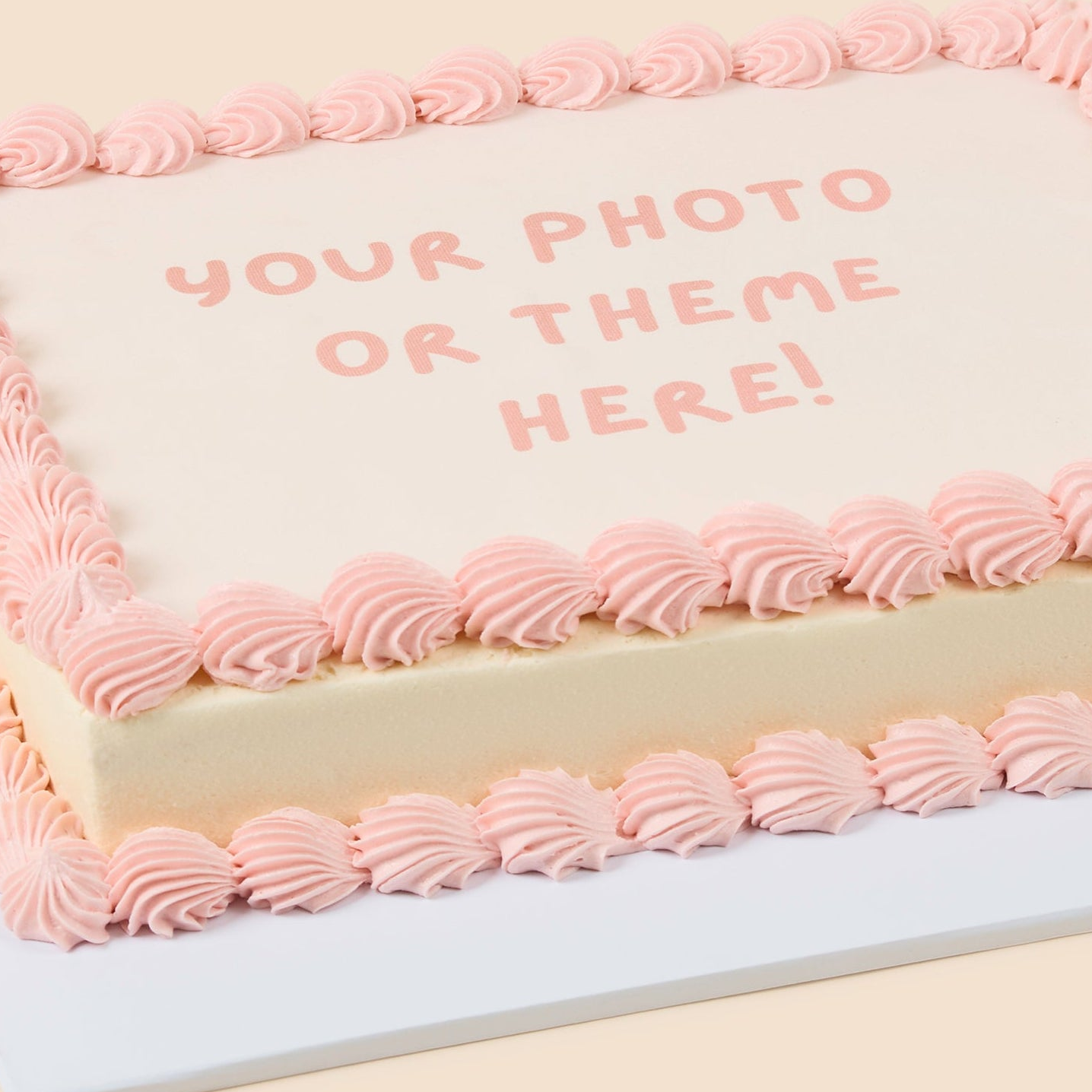 Kids Birthday Slab Cake - Edible Image