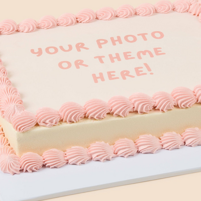 Kids Birthday Slab Cake - Edible Image