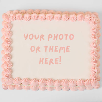 Kids Birthday Slab Cake - Edible Image