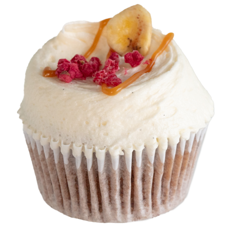 Single Cupcake Flavour - Banana & Salted Caramel