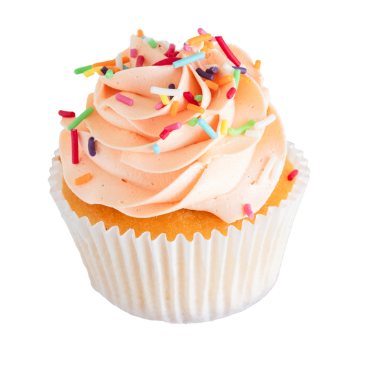 Cupcake Flavour - Rainbow - Peach Icing