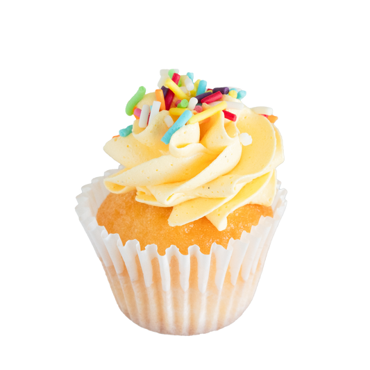 Mini Cupcake Flavour - Rainbow - Lemon Icing