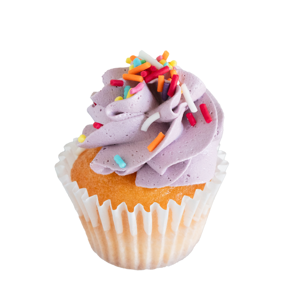 Mini Cupcake Flavour - Rainbow - Lilac Icing