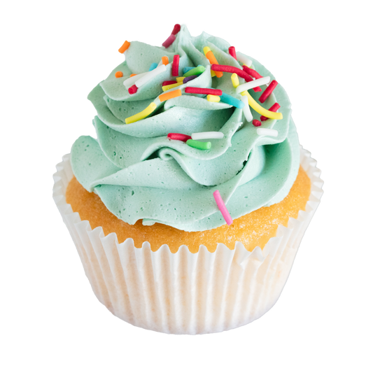 Cupcake Flavour - Rainbow - Baby Teal Icing