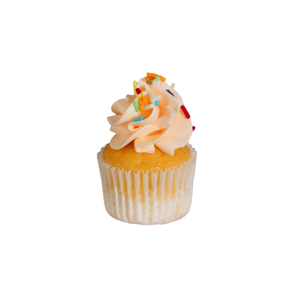 Mini Cupcake Flavour - Rainbow - Orange Icing
