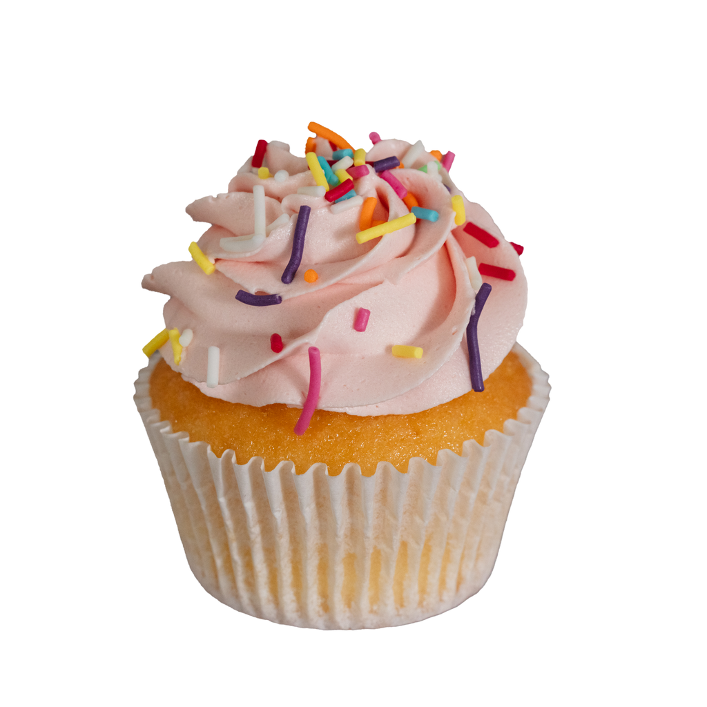 Cupcake Flavour - Rainbow - Pink Icing