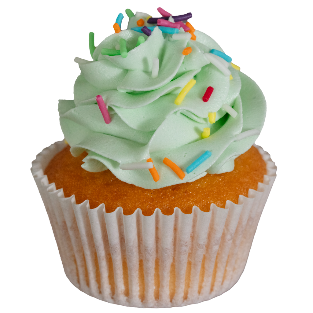 Cupcake Flavour - Rainbow - Green Icing