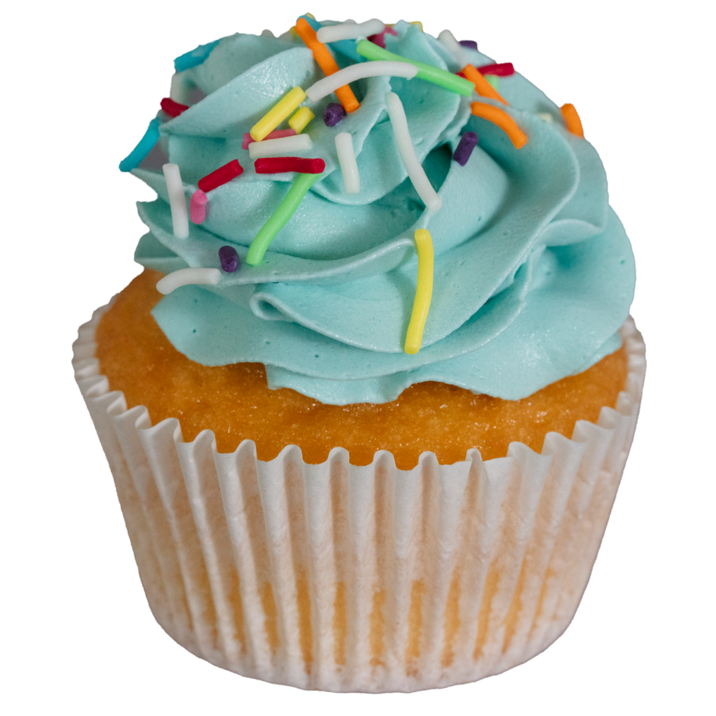 Cupcake Flavour - Rainbow - Blue Icing