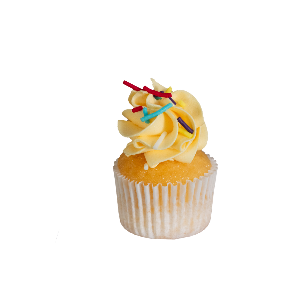 Mini Cupcake Flavour - Rainbow - Yellow Icing