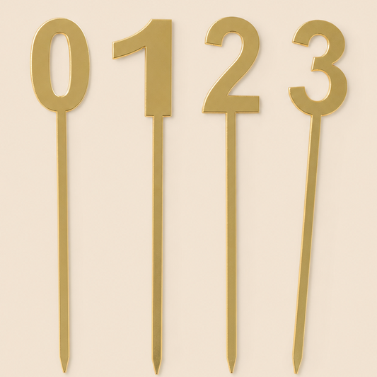 Acrylic Number Topper
