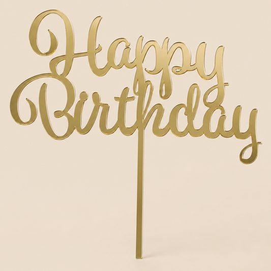 Acrylic Cake Topper - Happy Birthday