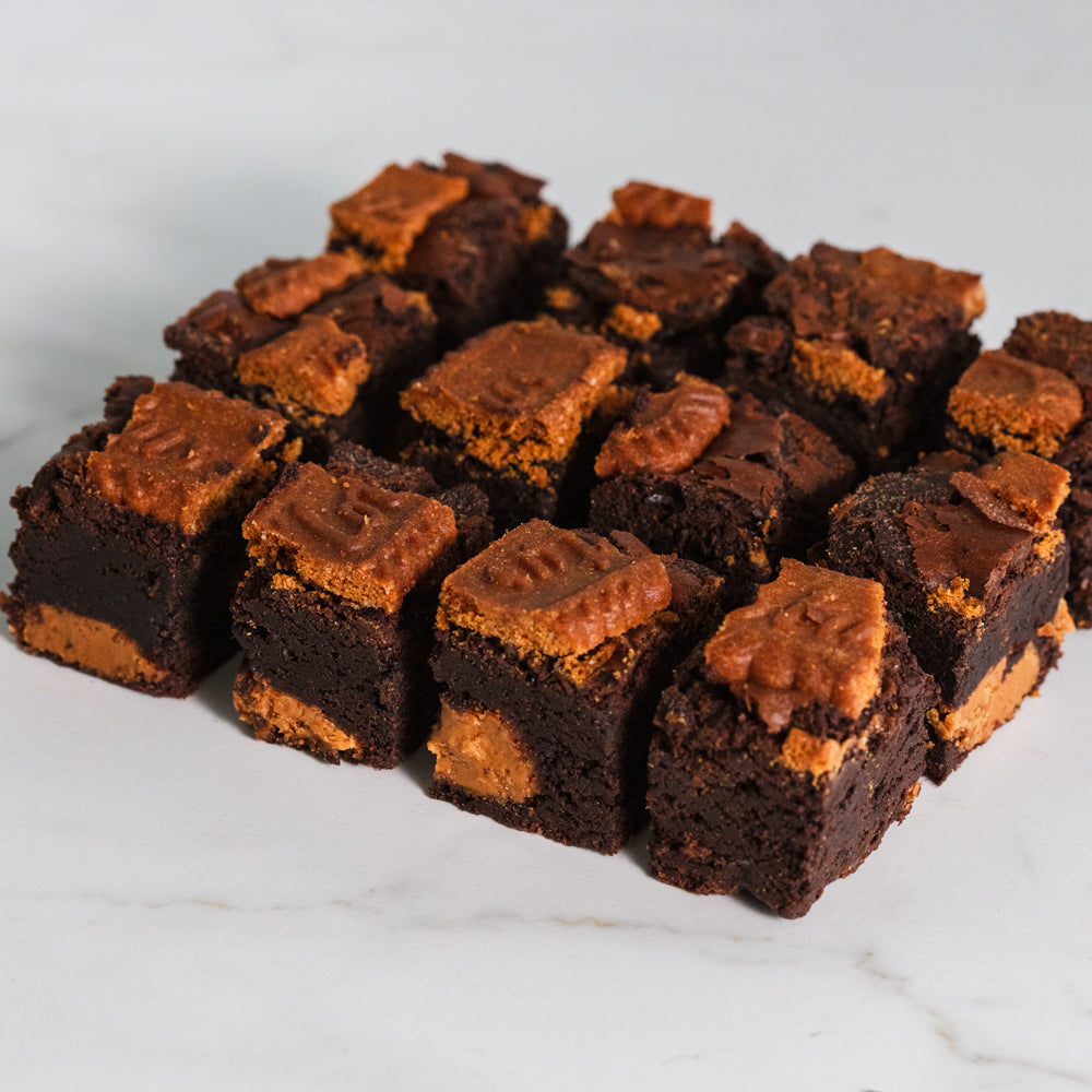 Mini Slice - Biscoff Brownie x 12