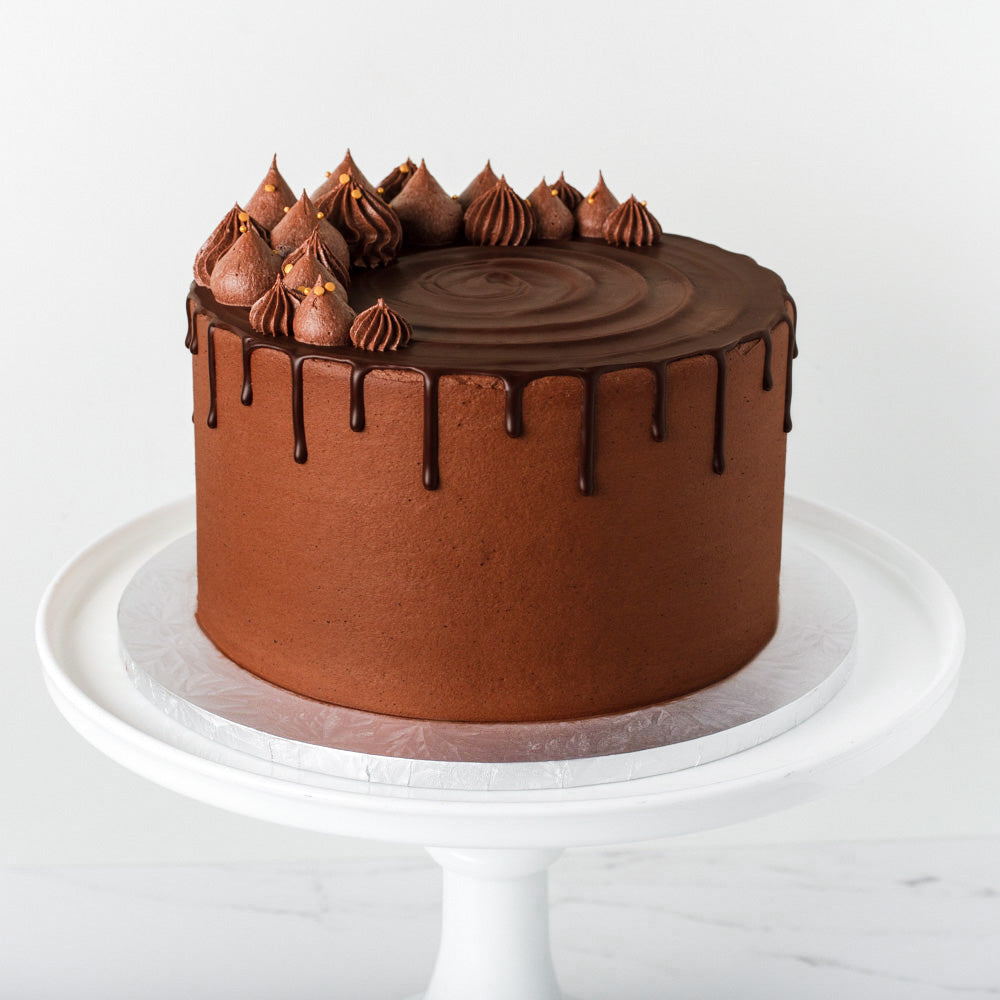a beautiful birthday cake made by chocolate garnish with chocolate Stock  Photo - Alamy