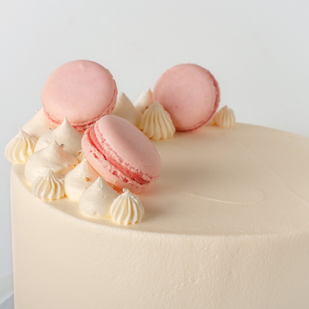 Cake Garnish - Add 3 macarons
