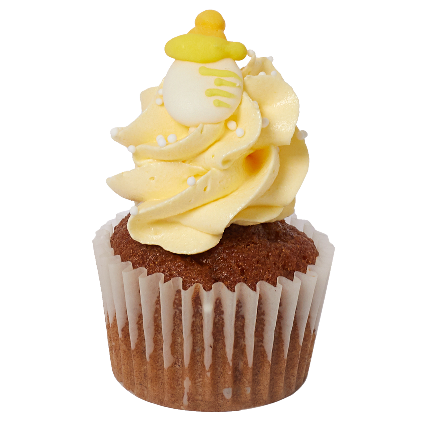 Mini Cupcake Flavour - Baby Themed - Carrot With Yellow Icing (GF)