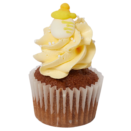 Mini Cupcake Flavour - Baby Themed - Carrot With Yellow Icing (GF)