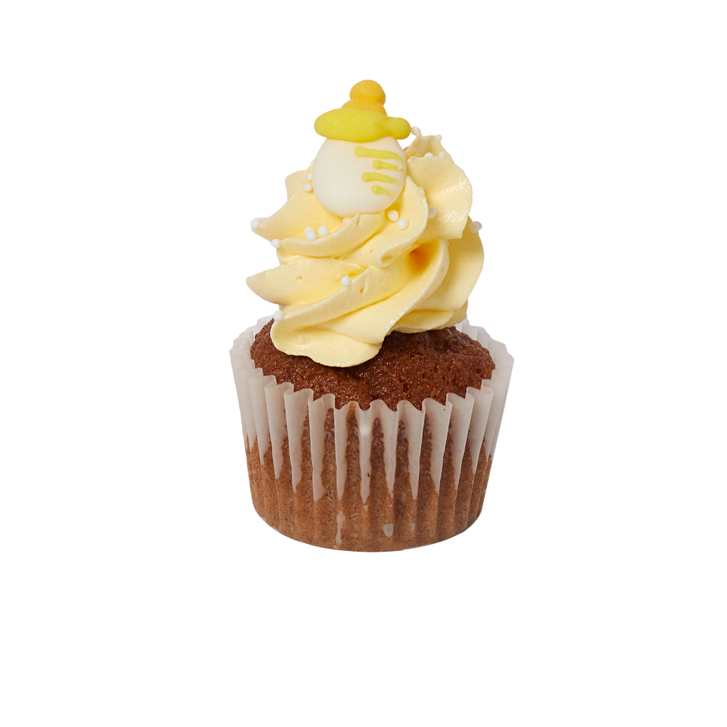 Mini Cupcake Flavour - Baby Themed - Carrot With Yellow Icing (GF)