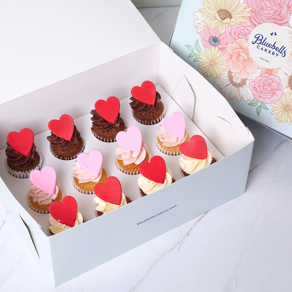Valentines Mini Cupcakes - 12 pack