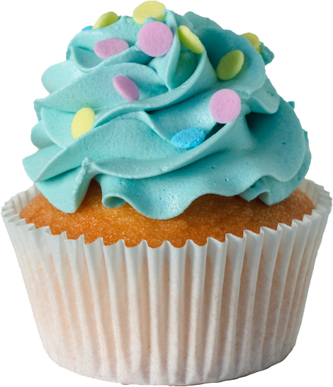 Cupcake Flavour - Baby Themed - Carrot With Blue Icing (GF)