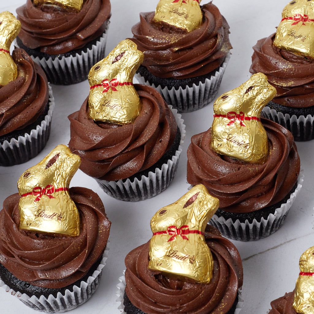 Easter Decadent Lindt Chocolate Cupcakes - 6 Pack