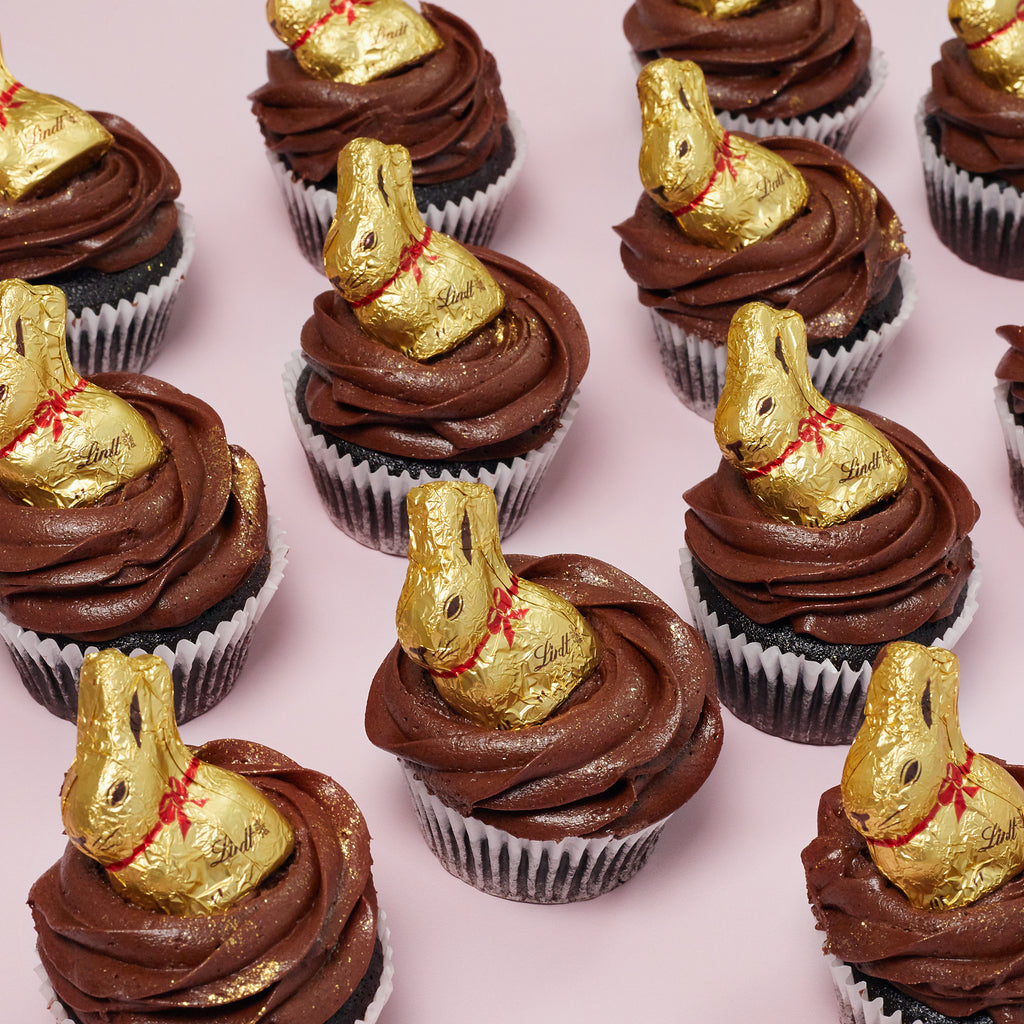 Easter Decadent Lindt Chocolate Cupcakes - 6 Pack