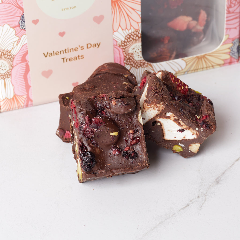 Valentines Gift Box - Dark Chocolate Rocky Road