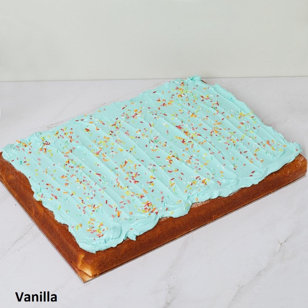 Vanilla Big Slab Cake | Bluebells Cakery | Auckland