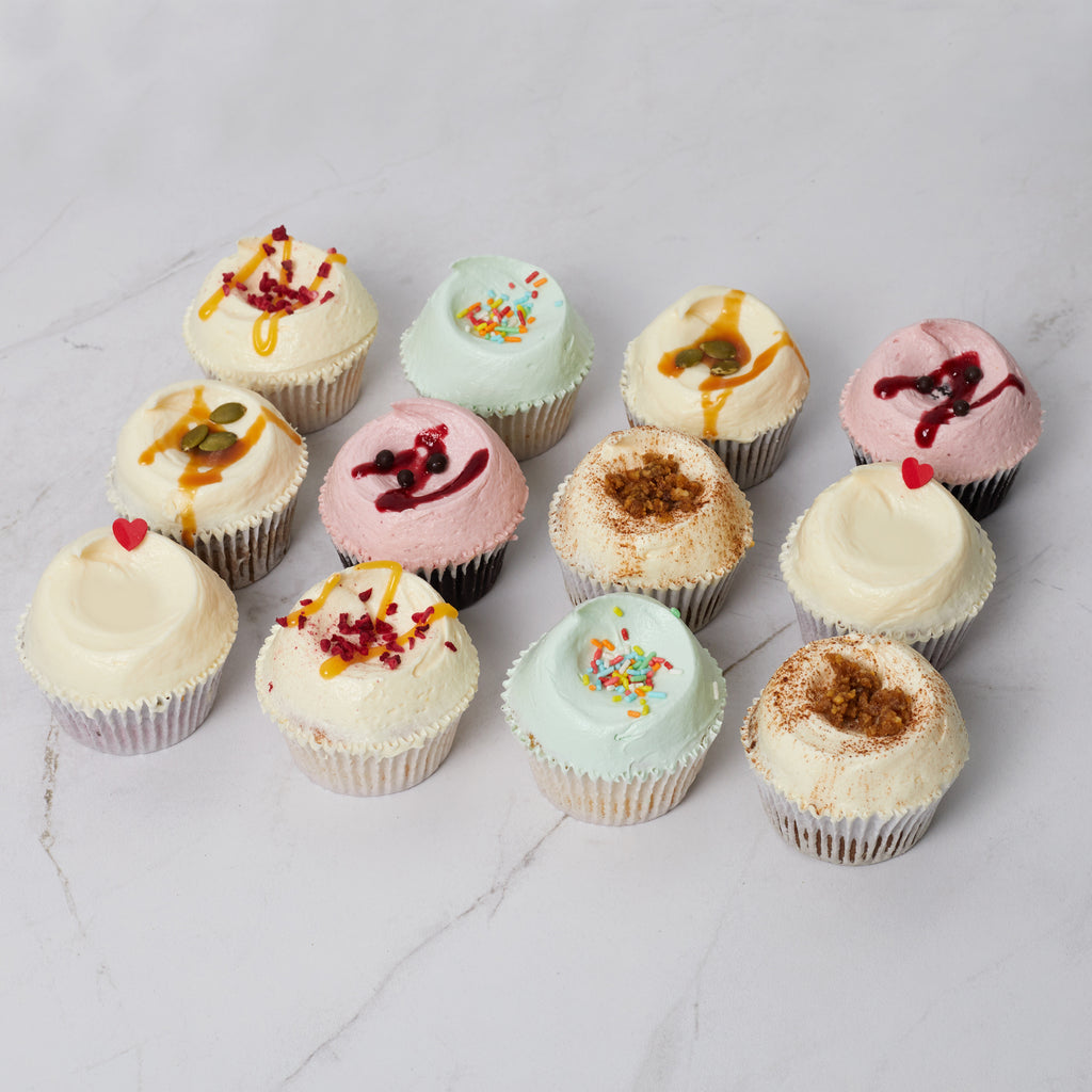 Signature Assorted Cupcakes | 12 Pack | Bluebells Cakery Auckland