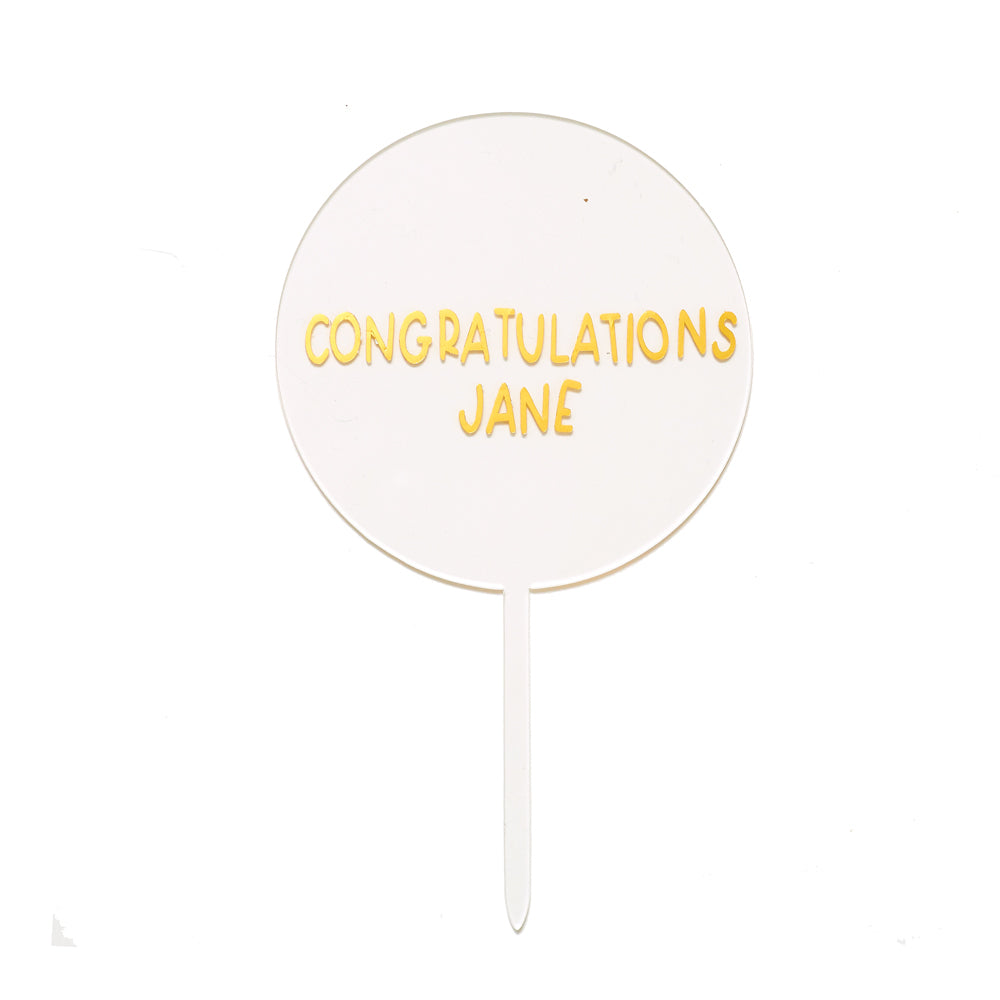 Personalised Acrylic Topper